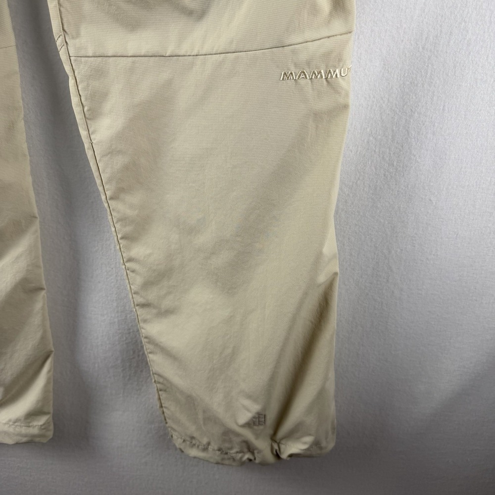 Mammut Womens Pants Sz 8 Cargo Zip Ivory Gorpcore Outdoor Granola Hiking Utility - Picture 8 of 13